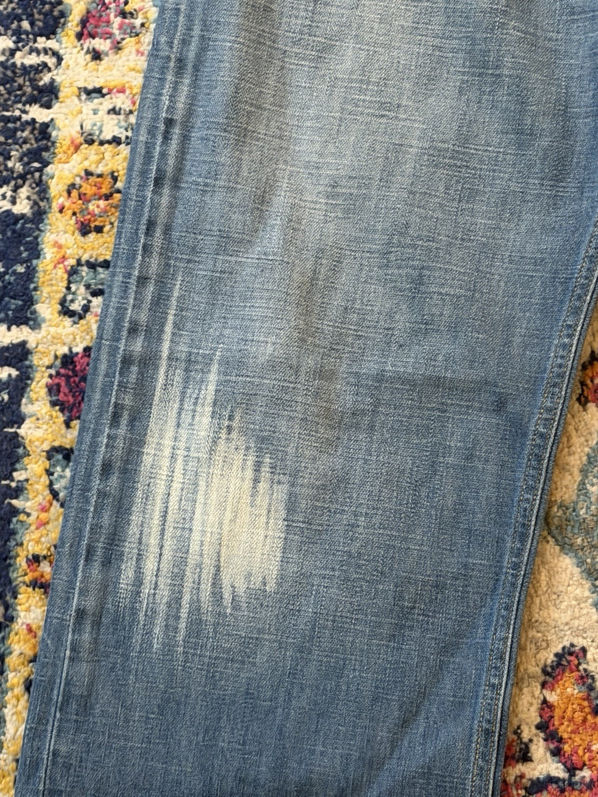 As Is Vintage DIESEL INDUSTRY Straight Button Fly Jeans RR55 Made In Italy 36