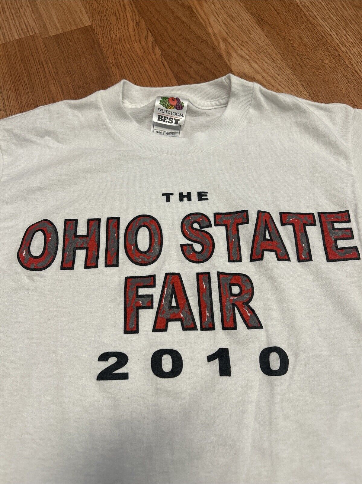 Deadstock The Ohio State Fair 2010 Short Sleeve Shirt  Adult XS Nos Vtg
