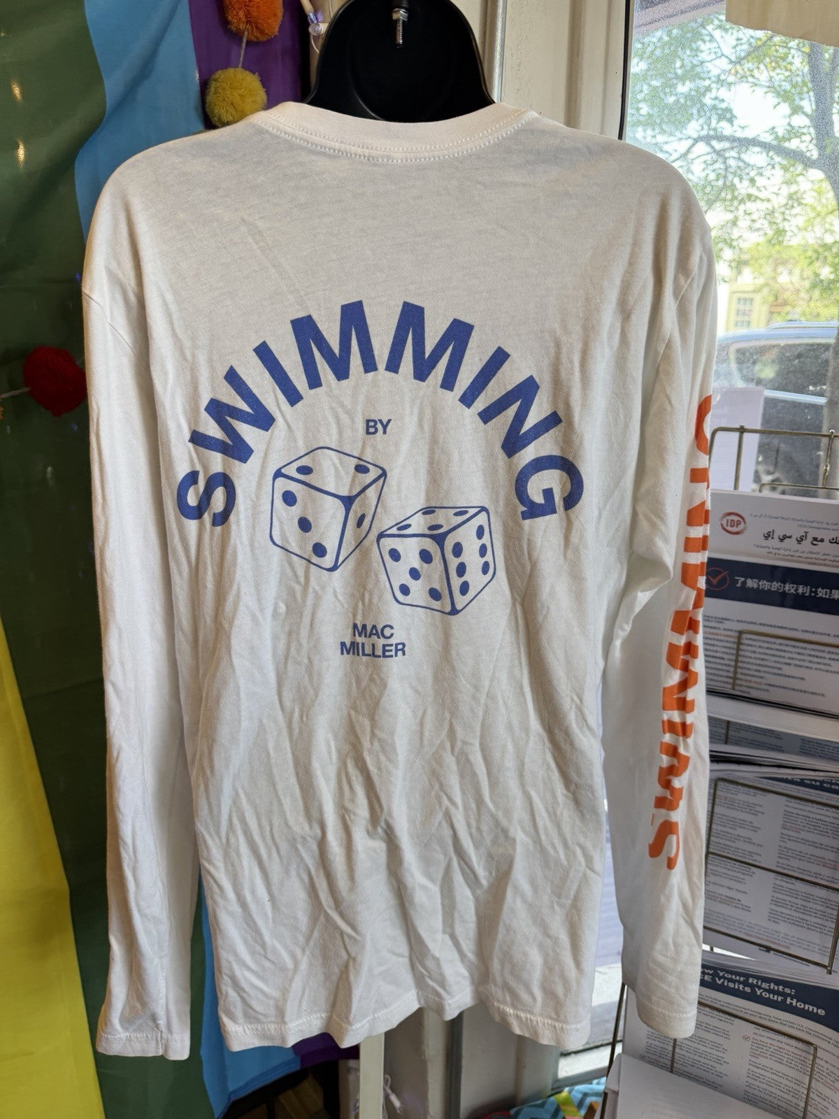Mac Miller Swimming in Circles Long Sleeve Shirt Size Medium