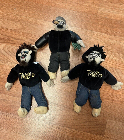 3 INSANE CLOWN POSTER 24 X 36 ICP INSANE CLOWN POSSE 3 TWIZTID DOLLS LOT As Is 