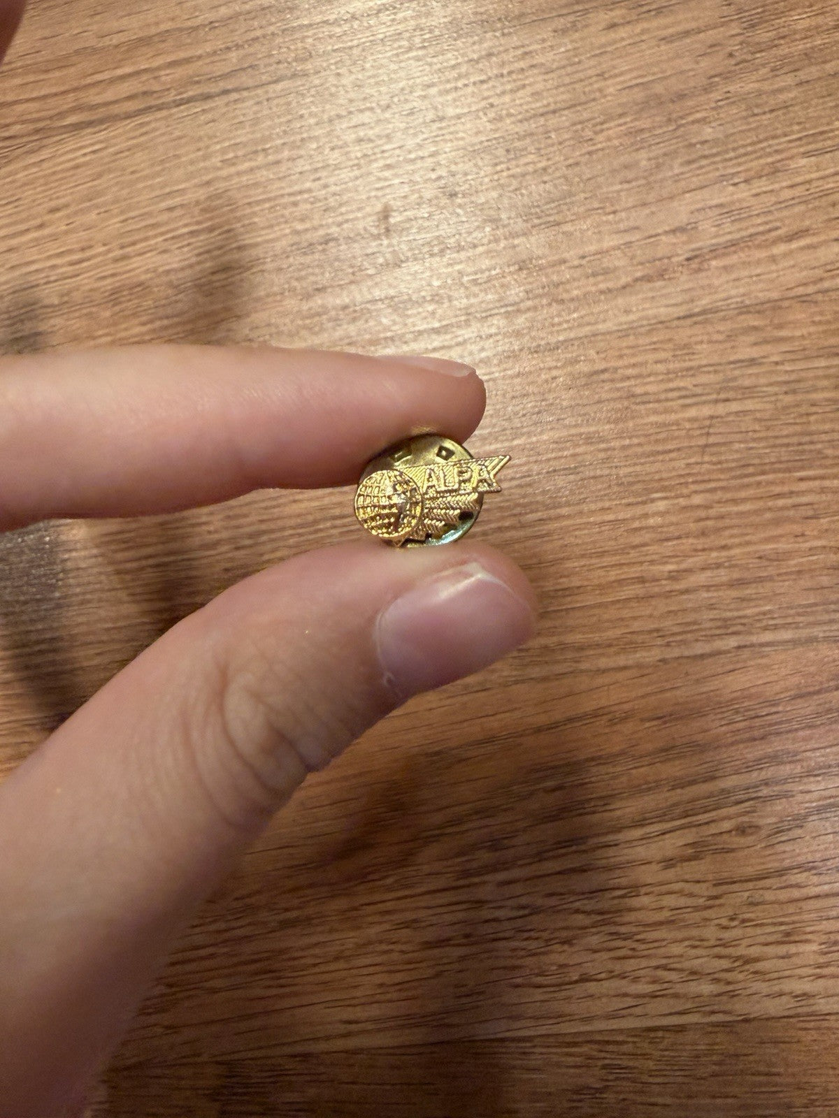 Alpha Airlines Gold Vintage Aviation Pin Untested