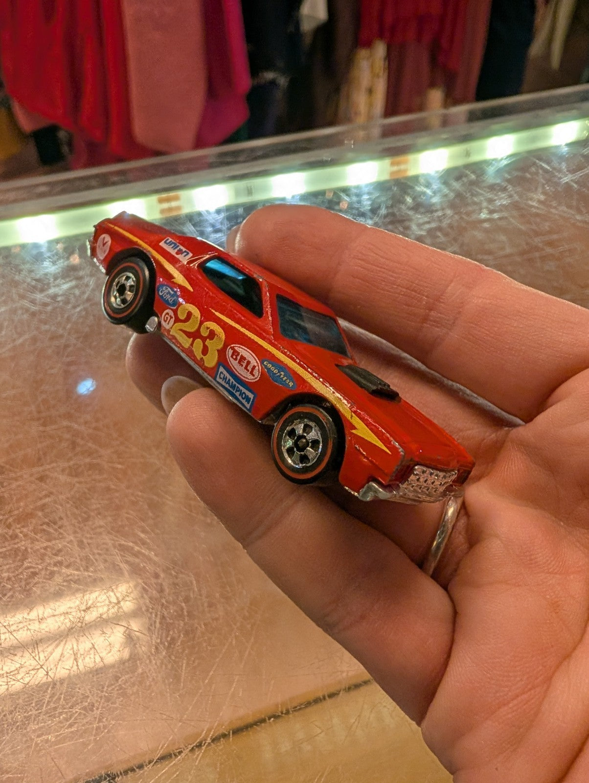 1975 HOT WHEELS REDLINE TORINO STOCKER , SOME PAINT WEAR 