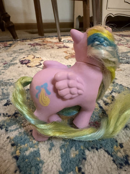 AS IS Vintage G1 Curly Locks Brush And Grown Pony “Curly Tail”
