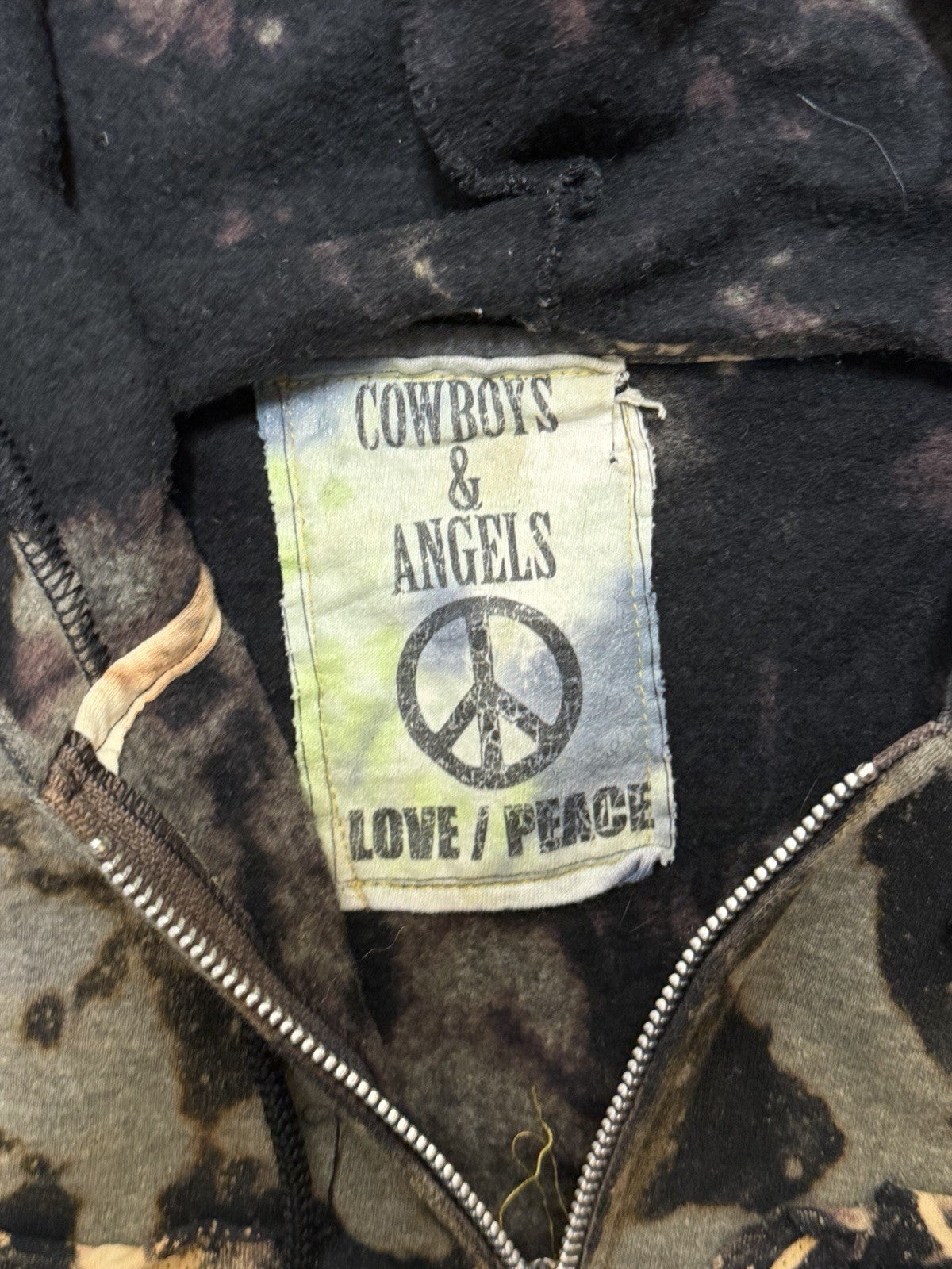 Cowboys And Angels Customized Nirvana Festival wear Sweatshirt As Is Upcycled