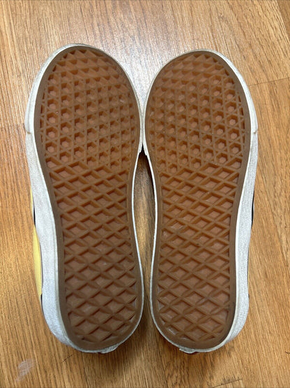 Vans Shoes Mens 3.5 Womens 5 Pastel Yellow Slip On Skate Sneaker Canvas