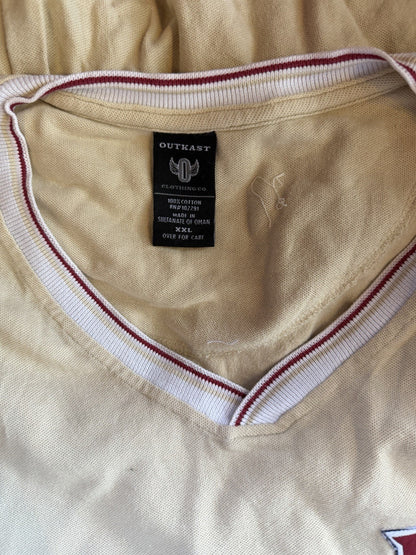 AS IS Vintage OutKast Brand Tank With Embroidered Patch Decal