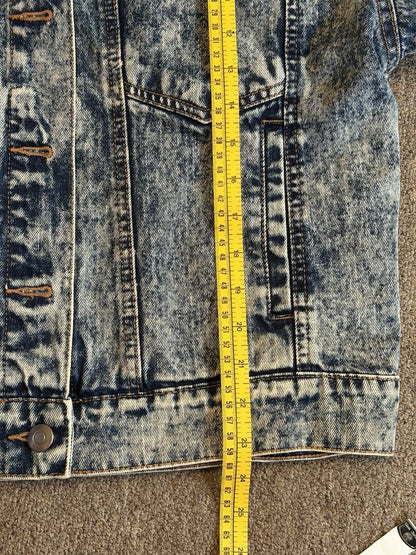 Rolling Stones Vintage Remake Stonewashed Denim Blue Jean Jacket  Tag M