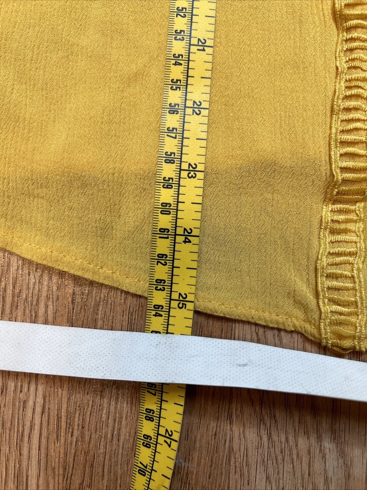 Lane Bryant Top Womens 18 Yellow Crinkle Crochet Button Front Sleeveless Tie 