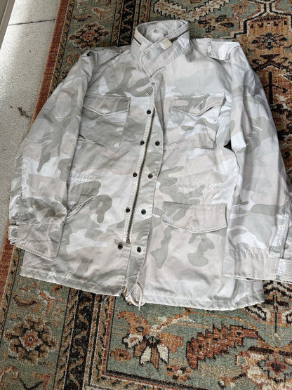 Mil Tec M65 Cold Weather Field Jacket Mens L grey Camo with liner
