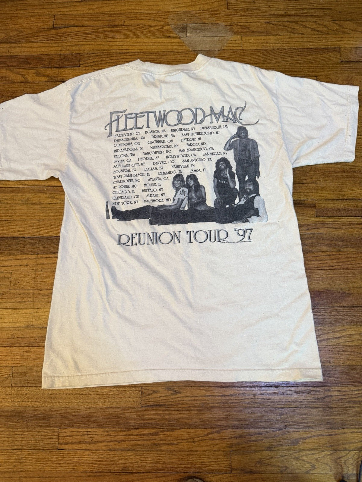 VTG 1997 Murina Fleetwood Mac Reunion Tour Double Sided Graphic T Shirt Size L