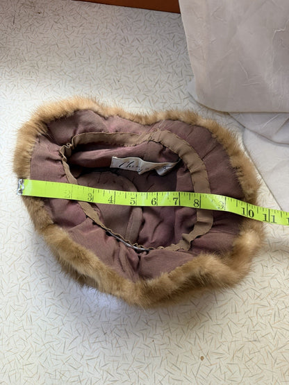 Cherry & Webb Vintage 1950/1960s Bucket Hat Mink Fur