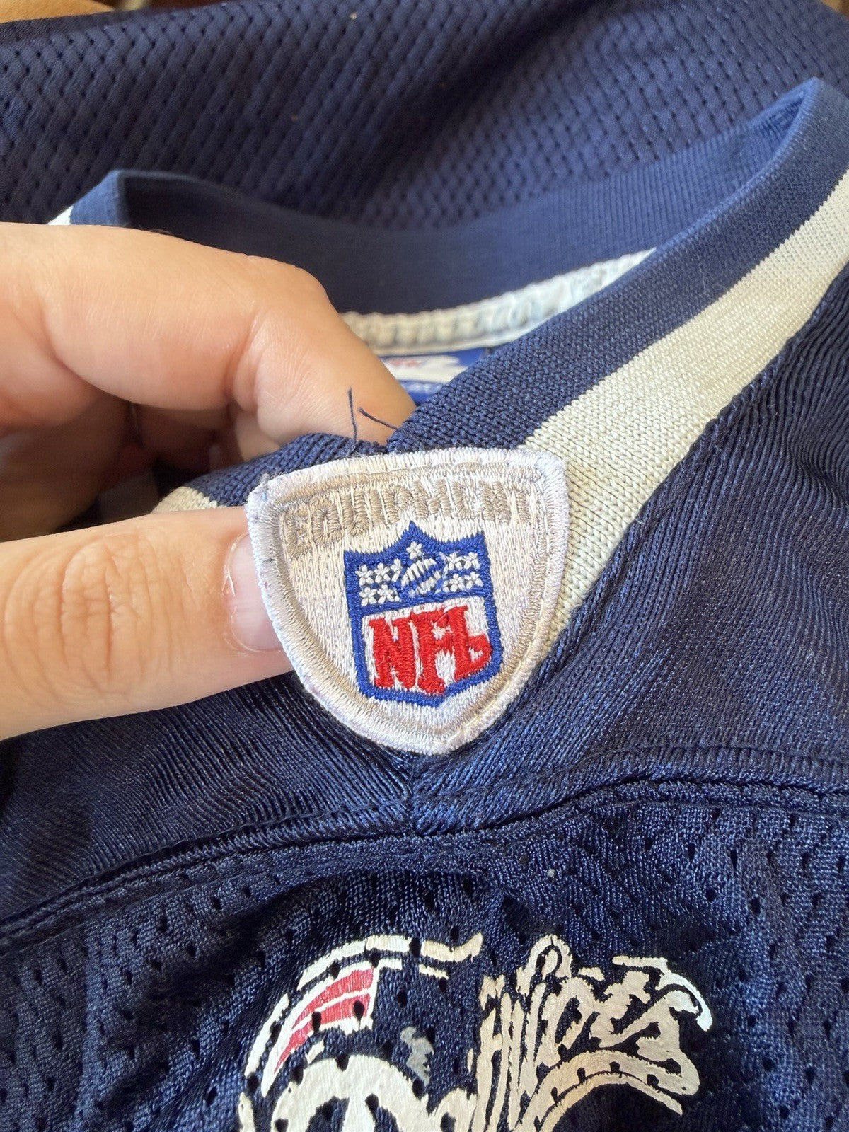 Tedy Bruschi New England Patriots Jersey Boys L Youth NFL Football Kids Blue 54