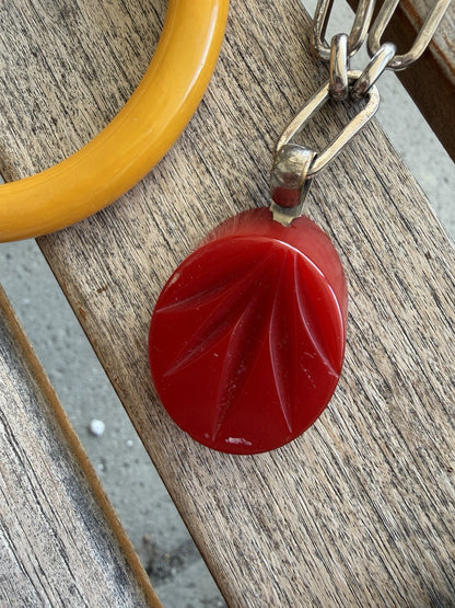 Carved Applejuice Buckle Cherry Pendant Green Marbled Bracelet Dice Bakelite Lot