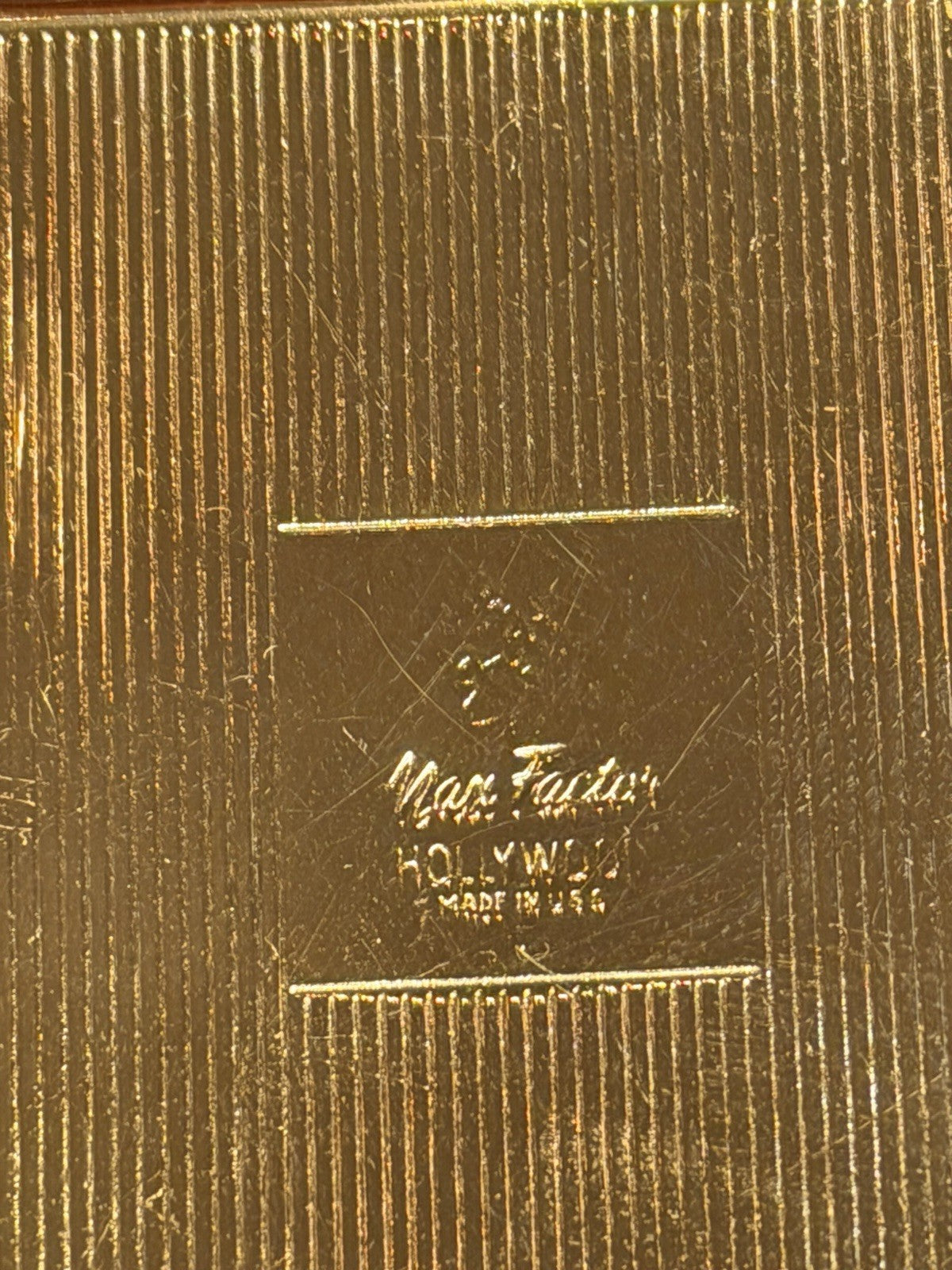 Vintage Revlon “Love Pat” Gold Tone Powder Compact, Case With Box