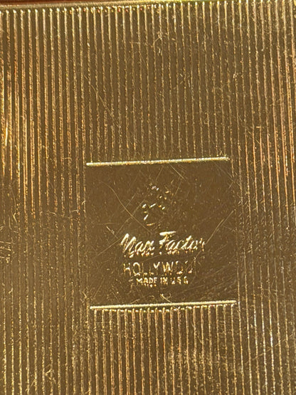 Vintage Revlon “Love Pat” Gold Tone Powder Compact, Case With Box