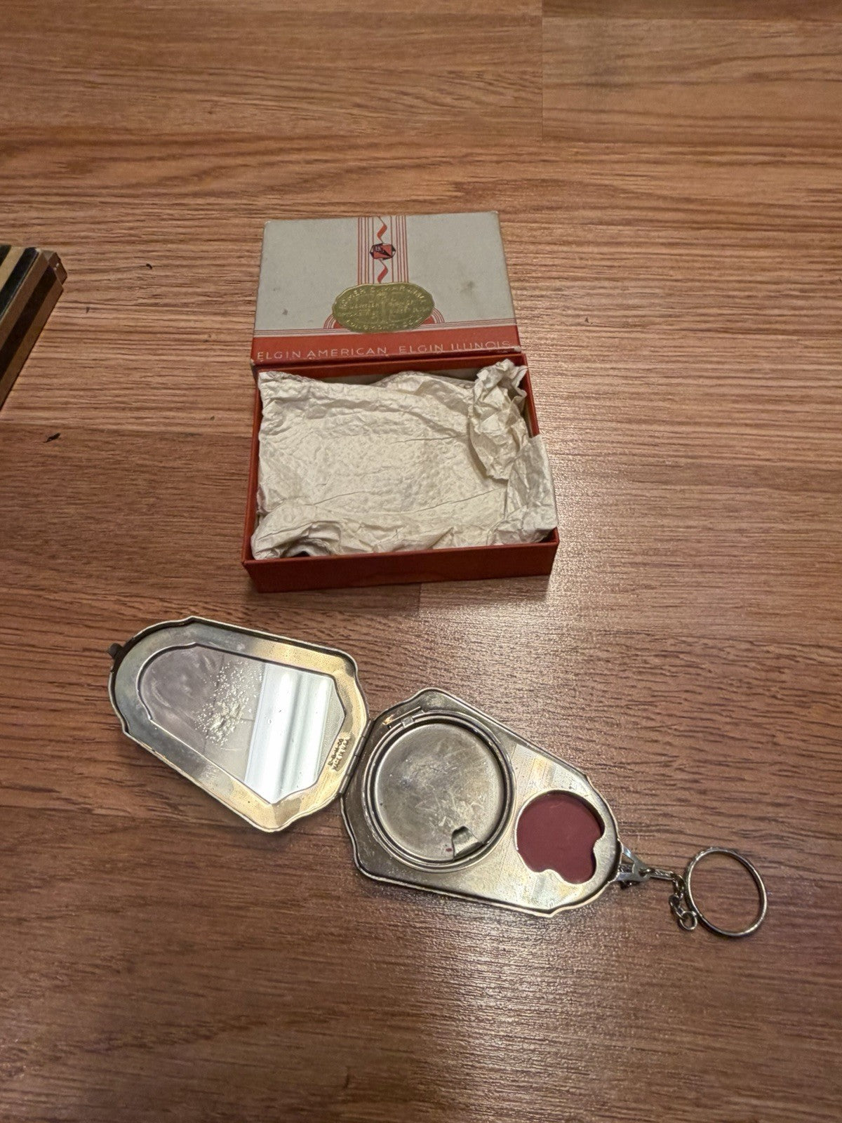 Vintage Elgin Illinois American Compact Makeup Piece