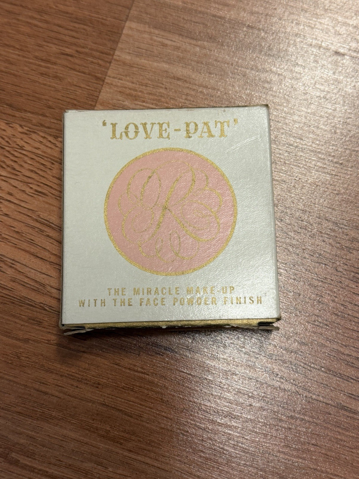 Vintage Revlon “Love Pat” Gold Tone Powder Compact, Case With Box