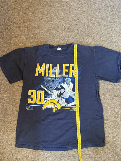 Rare AUTHENTIC Blue RYAN MILLER Shirt M Buffalo Sabres