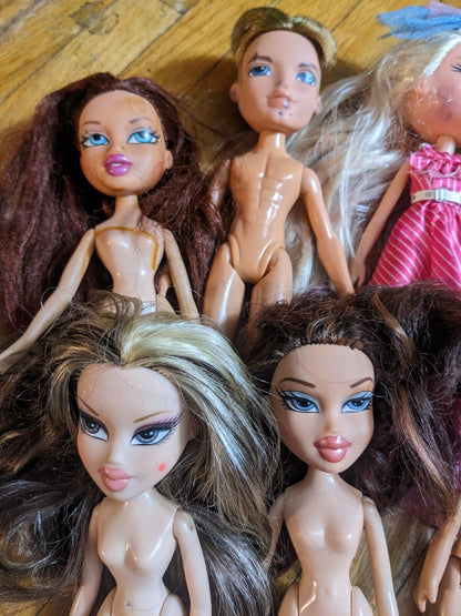 Bratz TLC Lot - THESE DOLLS ARE FOR PARTS  All Have Wear 