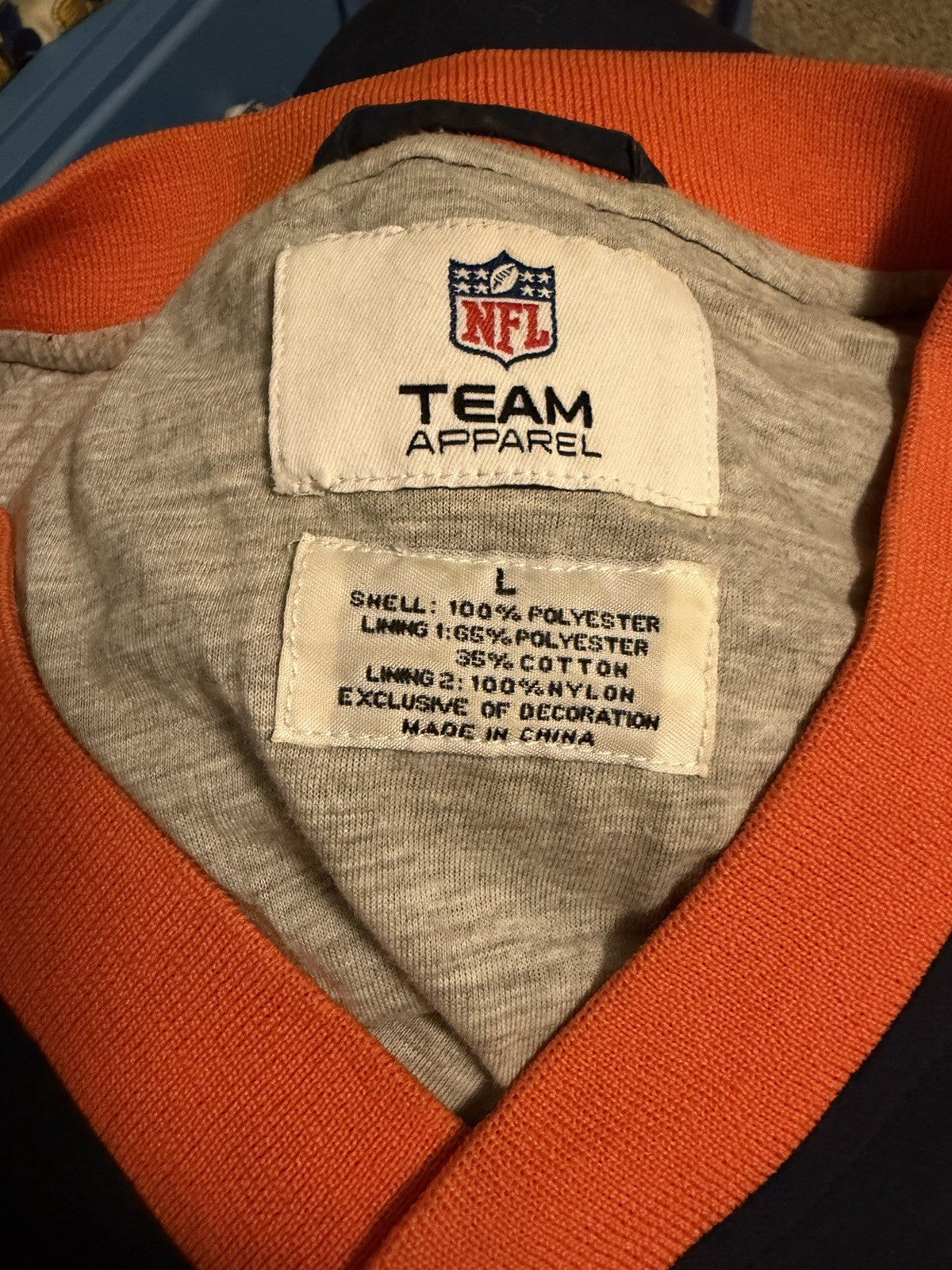 Chicago Bears Pullover Team Apparel Size L