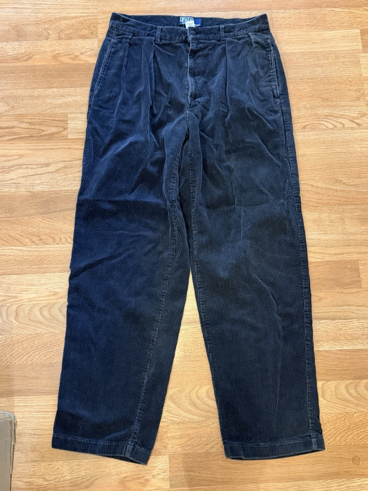 Vtg Polo Ralph Lauren men sz 31x30 classic fit Navy Blue corduroy pants