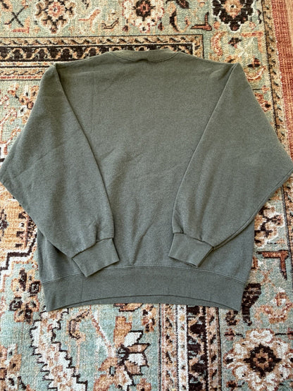 AS IS Vintage USMC Marines Sweatshirt Mens Medium M Green Pullover