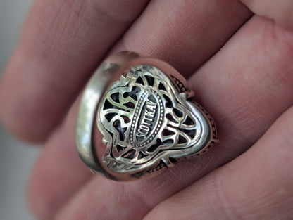 Scott Kay Sterling Silver .925 Cross Saddle Ring Size 8 