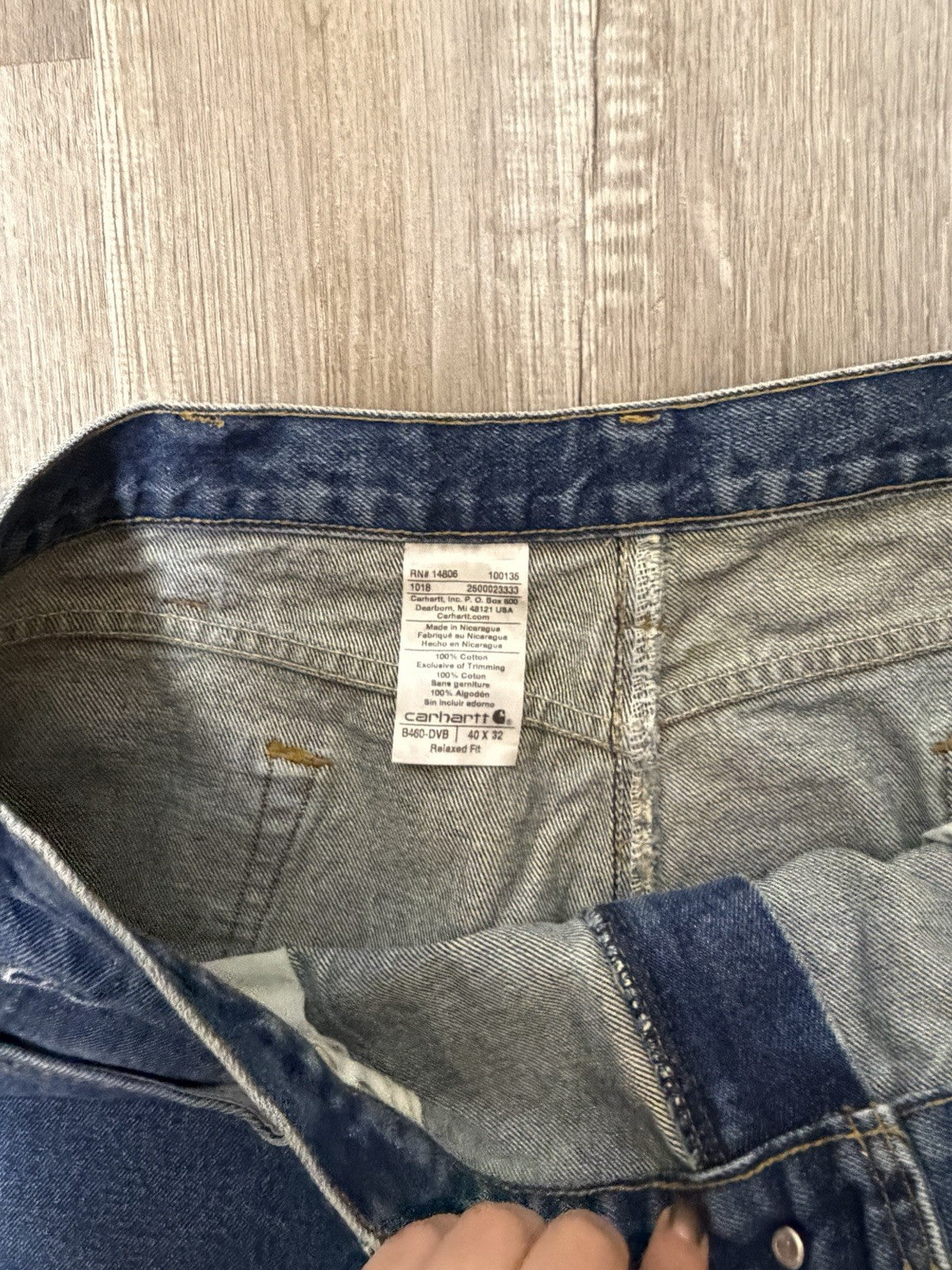 Carhartt FR Work Flame Resistant Men's Jeans - Dark Blue Size 40