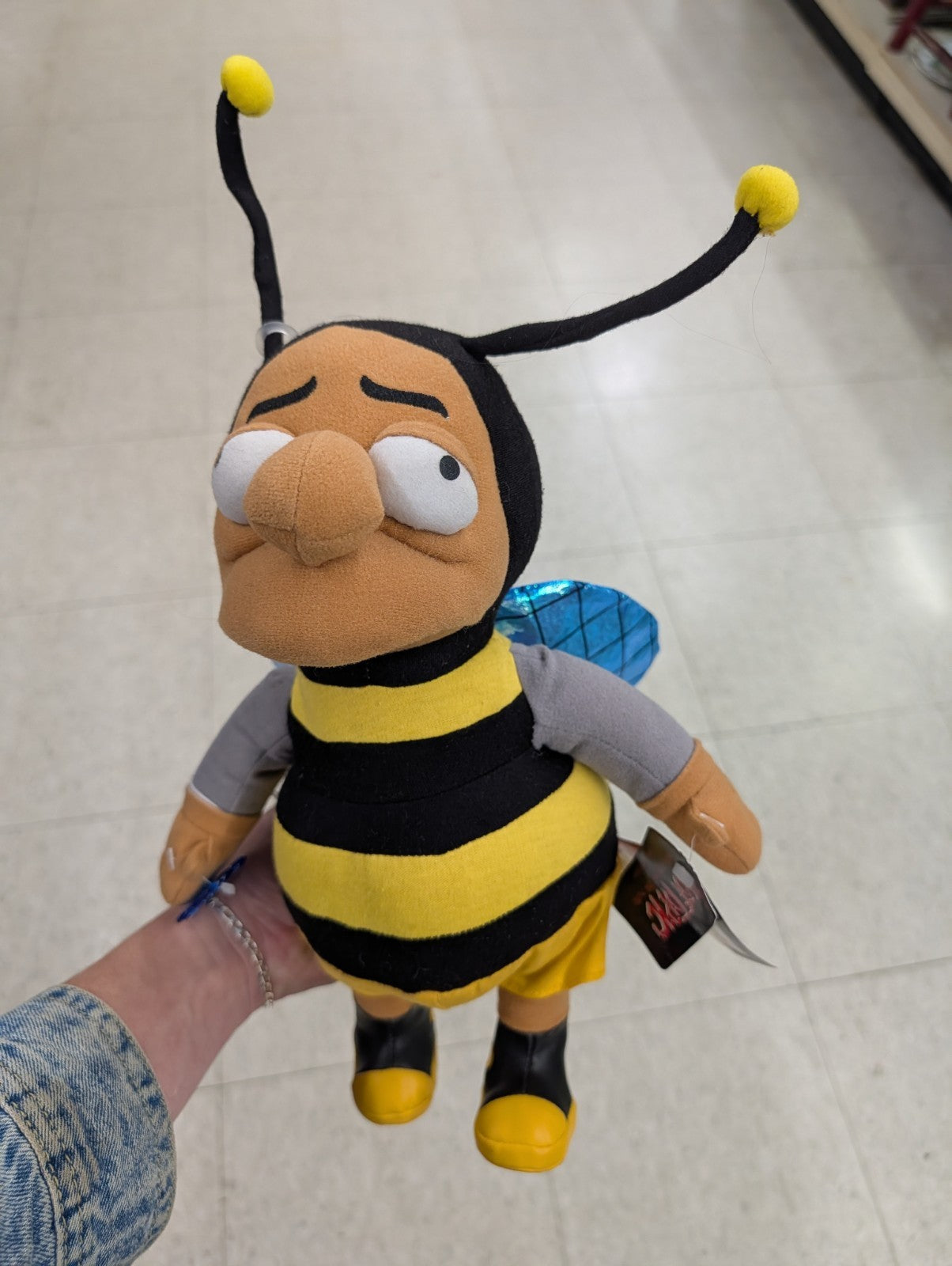 14 Inch Plush Bumblebee Man Doll Toy With Tags Applause 2004 The Simpsons