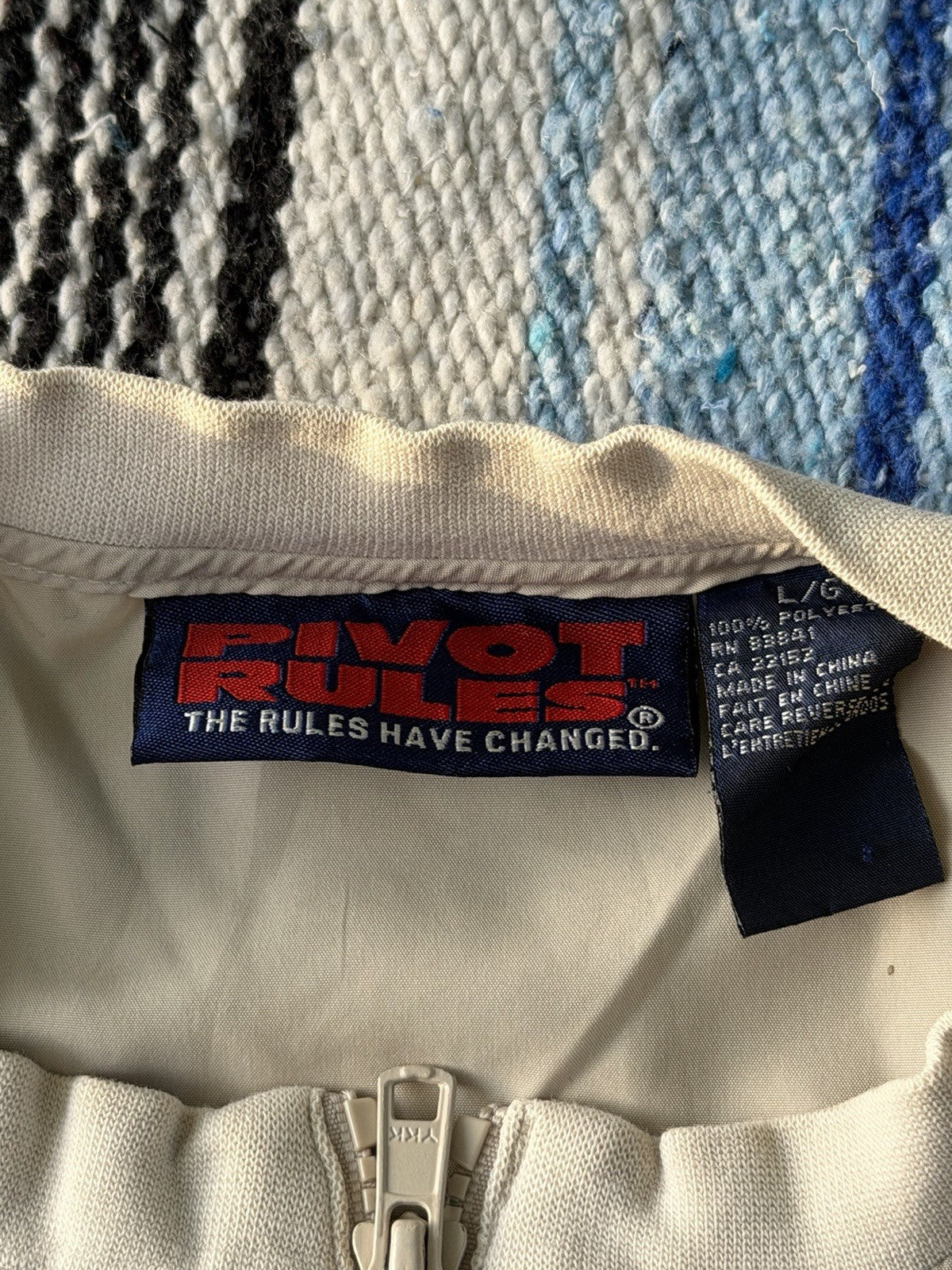 Pivot Rules Pullover Mens L, Golf Windshirt Quarter Zip Embroidered, Golf