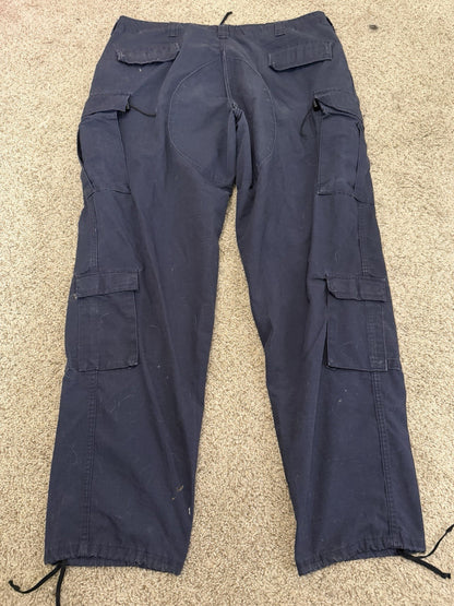AS IS Tru Spec Men’s Cargo Uniform Pants Blue 33 Inch Waist