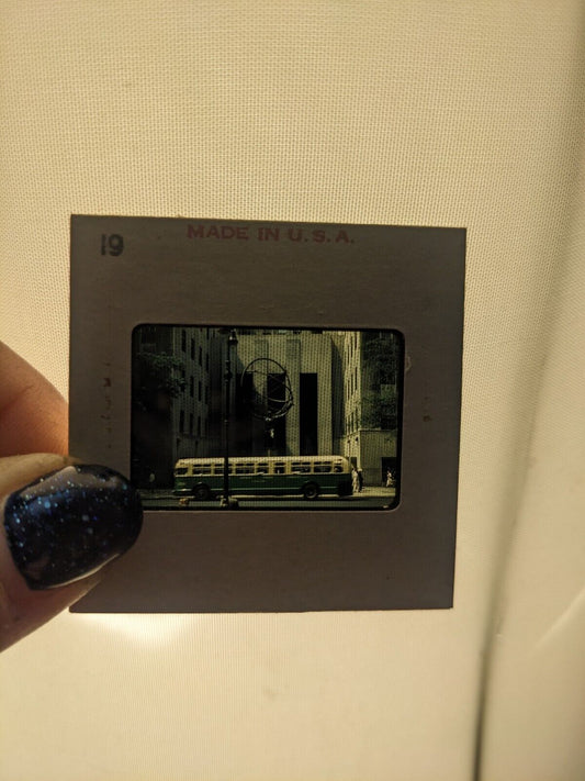 ROCKEFELLER CENTER New York City 1950's Or 60s 35mm SLIDE Found Photo VINTAGE 2