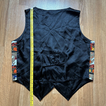 Vintage Basic Editions Halloween Fall Pumpkin Ghost Spooky Vest Size XL