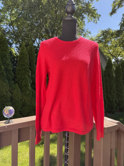 Lands' End Women's 100% Cashmere Crewneck Sweater Size M