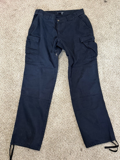 5.11 Tactical Women's Flex-Tac TDU Ripstop Cargo Pants 724 Dark Navy Sz 14