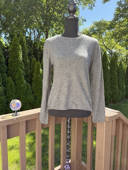 Charter Club Luxury Women's Cashmere Pullover Sweater Knitted Gray Sz Medium