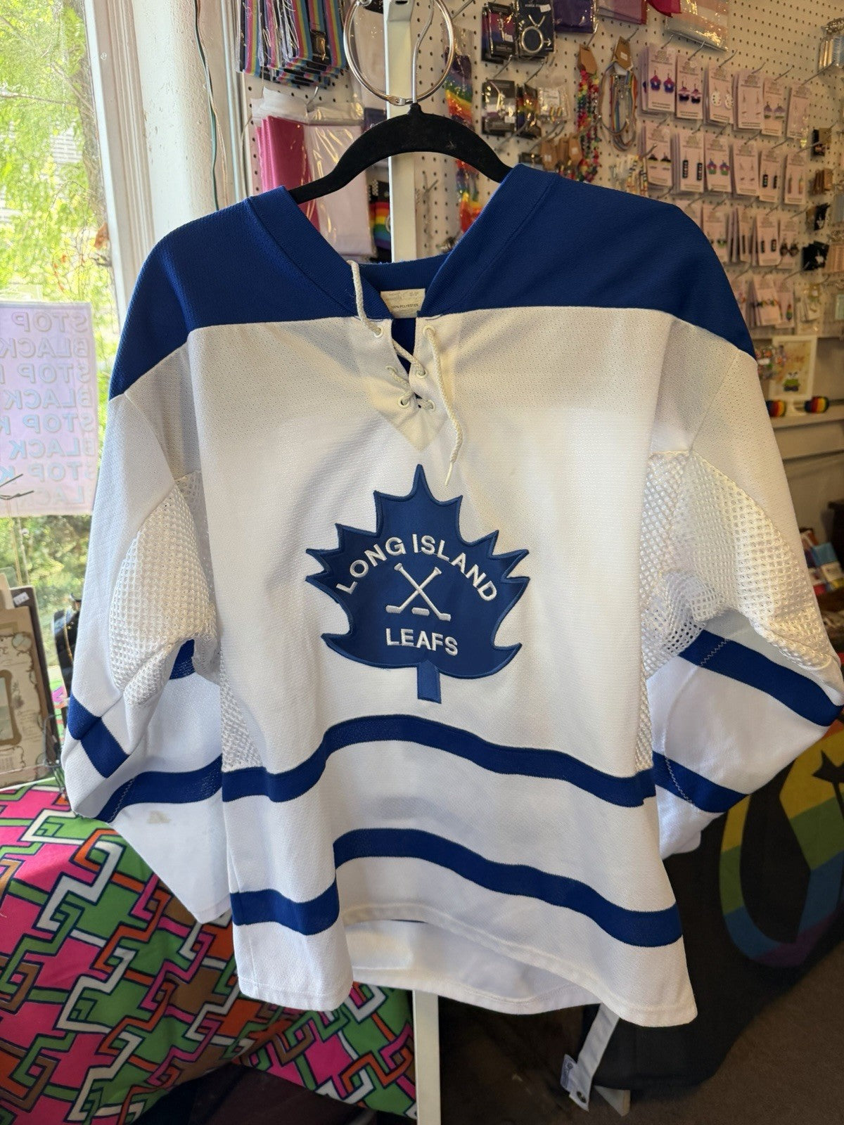 AS IS Long Island Leafs Hockey Jersey Size Small