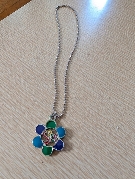 Vintage Spice Girls Round SPICE Necklace Pendant Extremely Rare