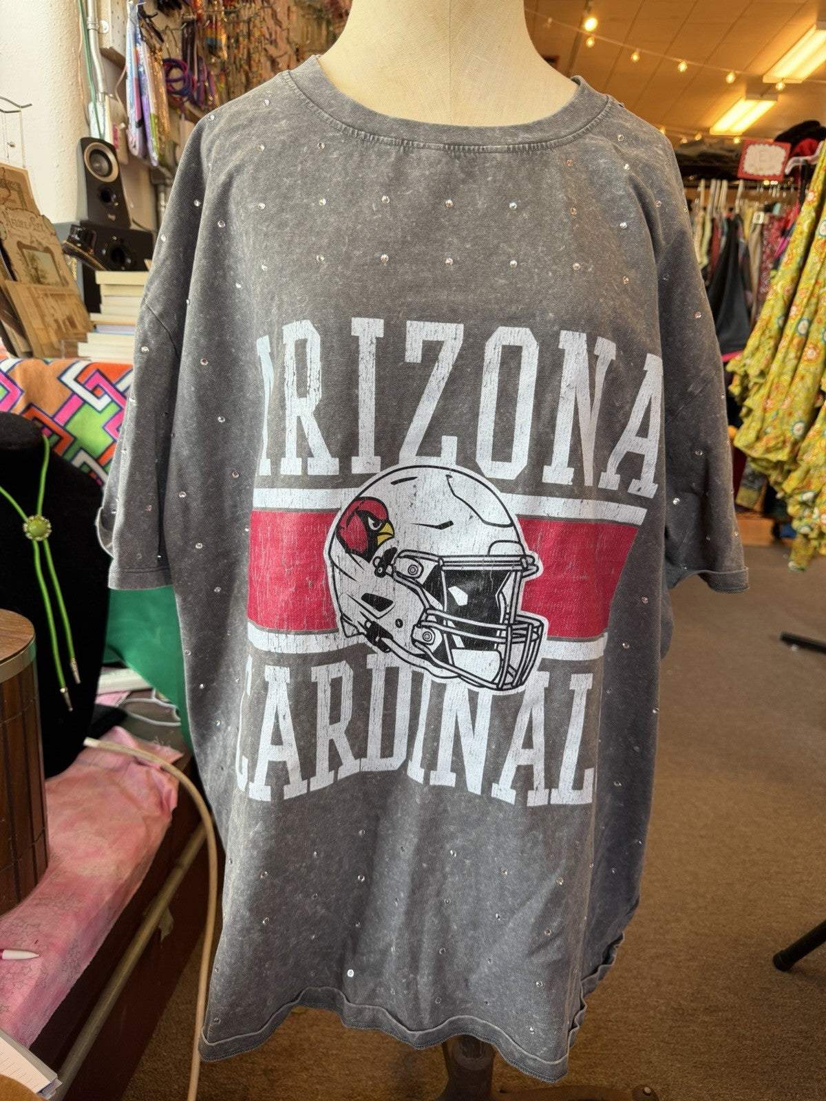 GAMEDAY COUTURE ARIZONA CARDINALS Sparkly FLOWY TEE - XXL