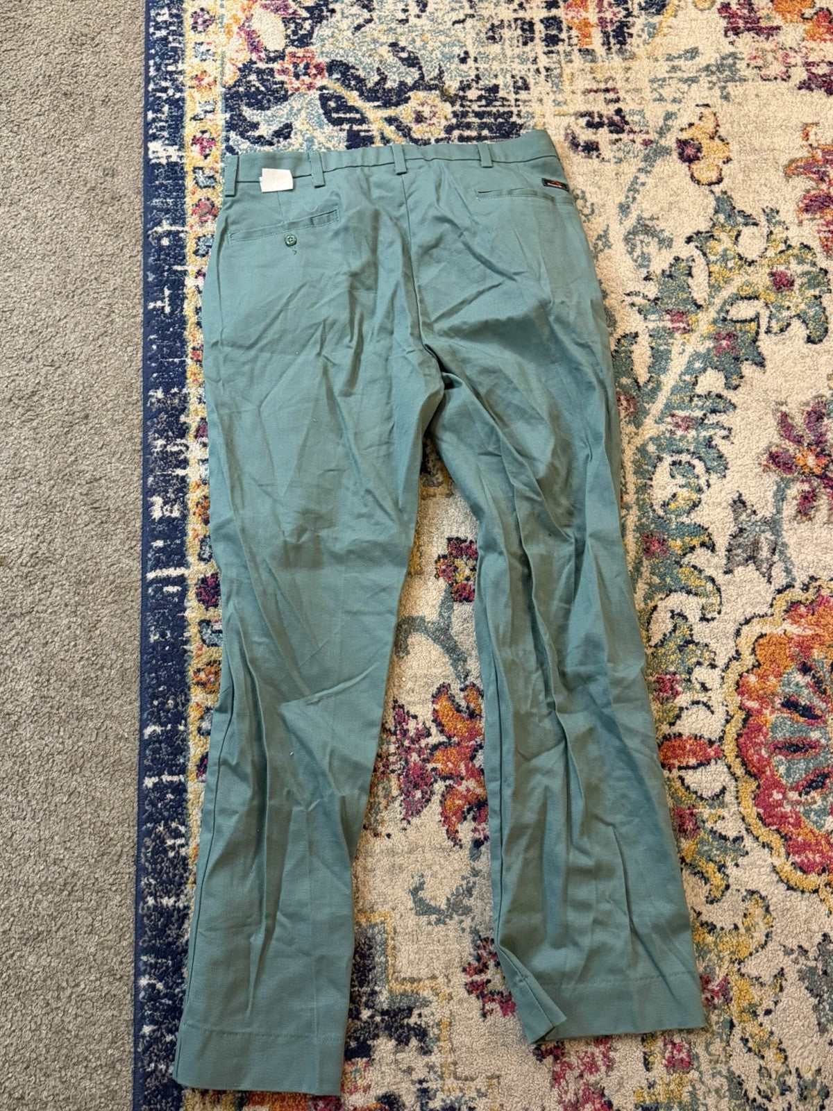 Bulwark Flame Resistant Dungarees Pants FR Midweight Sz (34x28) EUC Green
