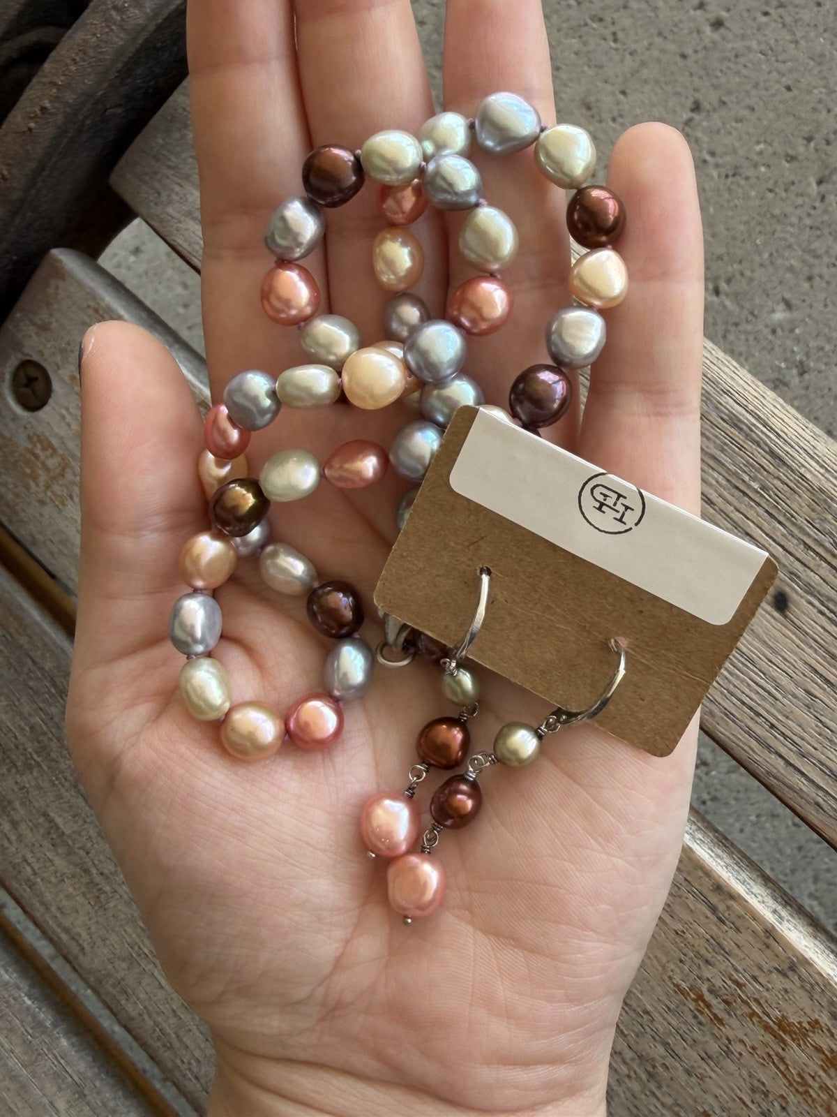 Honora Pearl Earrings And Necklace Matching Set