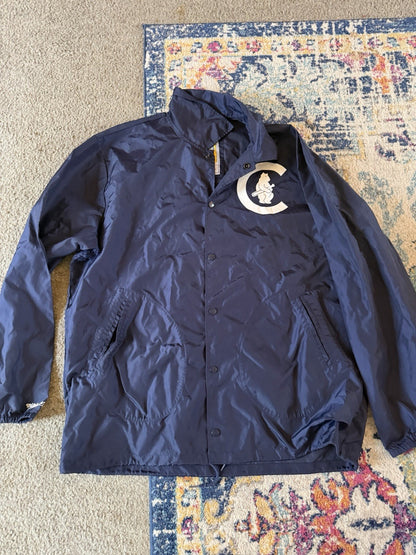 AS IS MLB Mitchell And Ness Cooperstown Collection Raincoat Cubs Baseball- 2XL