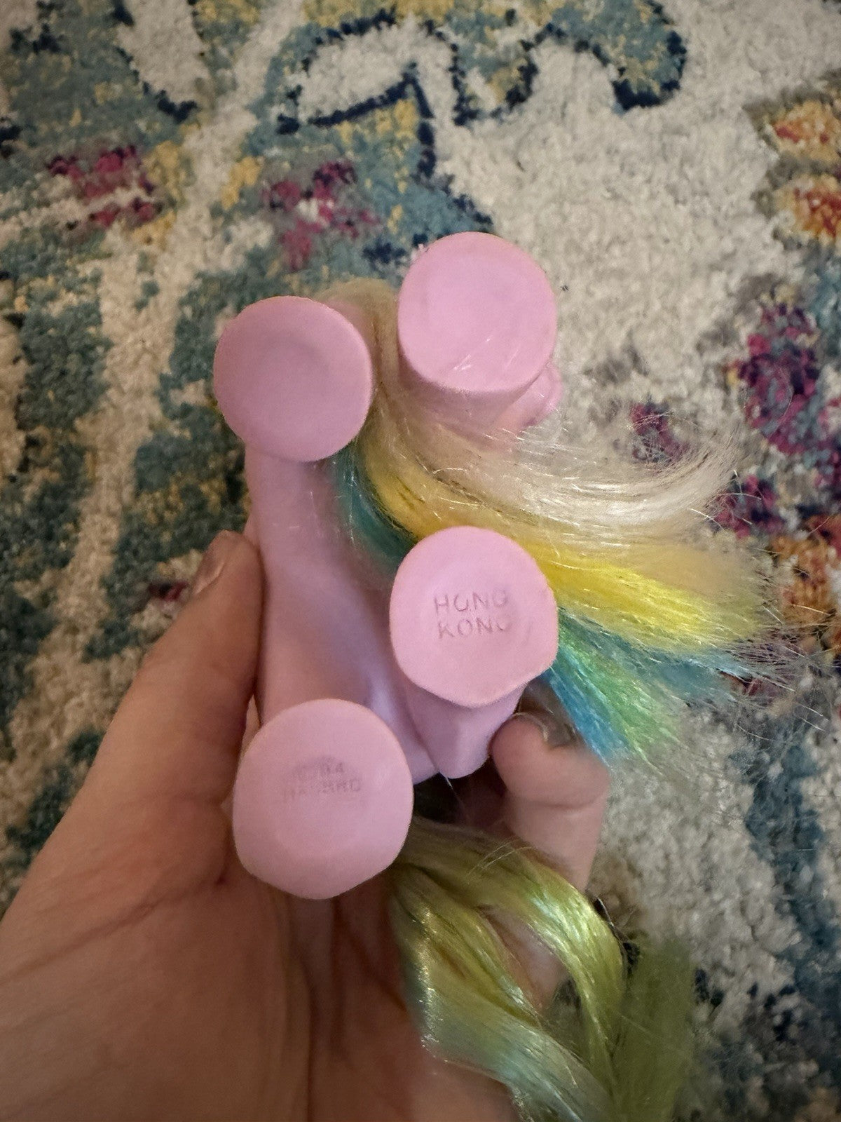 AS IS Vintage G1 Curly Locks Brush And Grown Pony “Curly Tail”