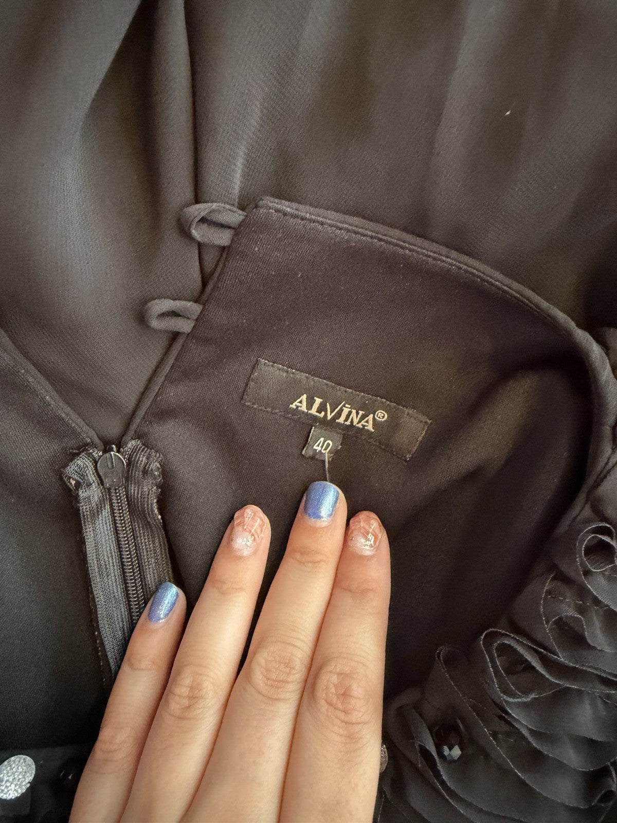 As Is- Alvina Modesty Dress Size 40- See Measurements