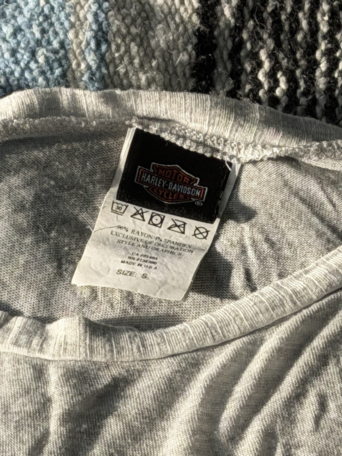 Harley Davidson Cold Shoulder Long Sleeved Shirt Women’s Size Small