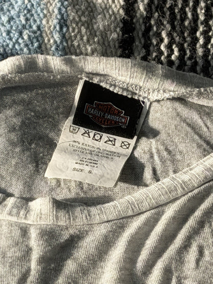 Harley Davidson Cold Shoulder Long Sleeved Shirt Women’s Size Small