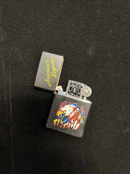 Vintage Lighter  American Legend Eagle in Black Deadstock NOS Biker 