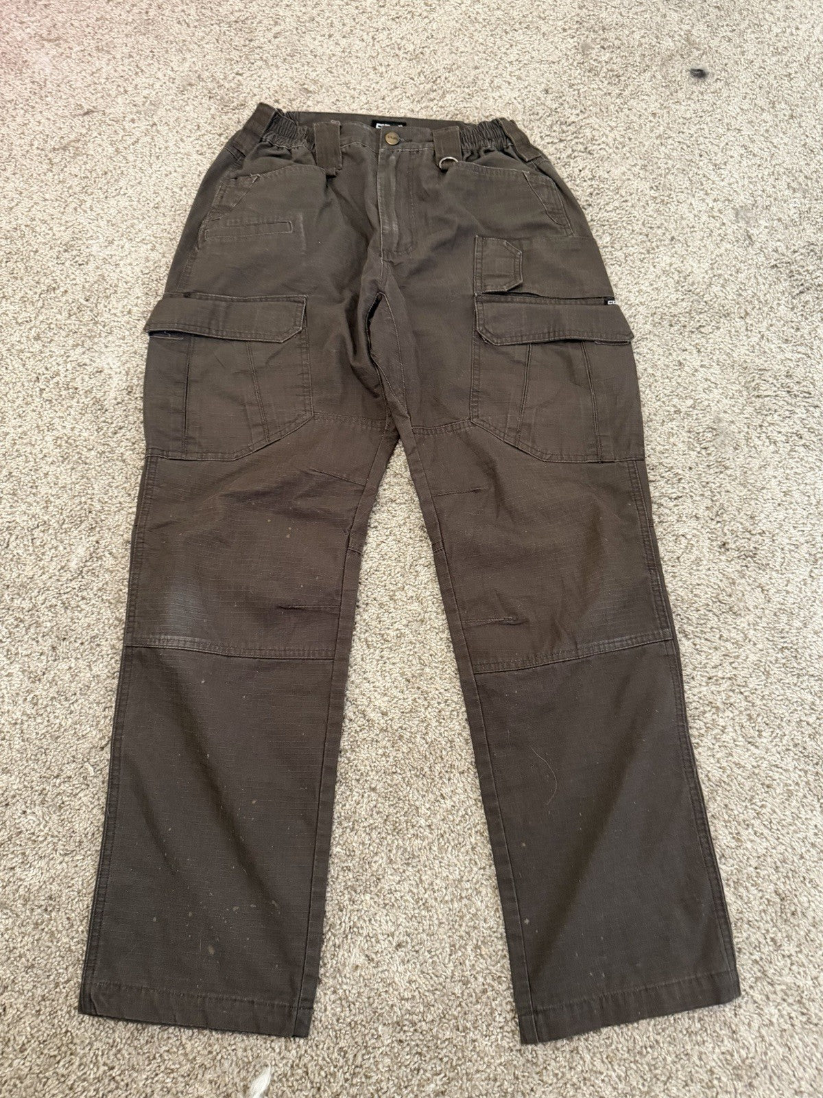 AS IS CQR Men's Flex Ripstop Tactical Cargo Pants Olive Green 30x32