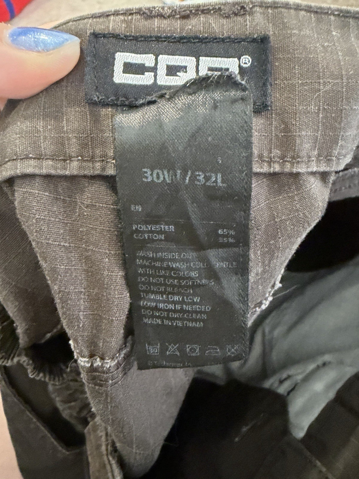 AS IS CQR Men's Flex Ripstop Tactical Cargo Pants Olive Green 30x32