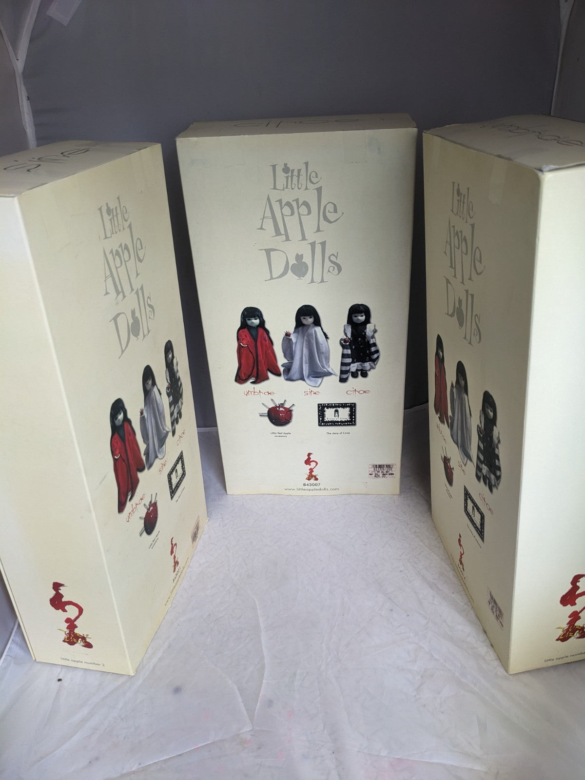 little apple dolls Lot Of 3 NIB